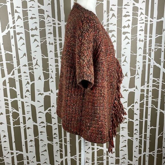 NWT Chico’s Katarina Hardware Fringe Short Sleeve Cardigan Sweater - Picture 2 of 13